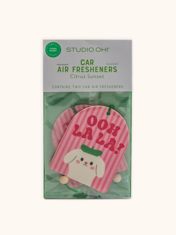 Car Air Freshener Pack of 2 Ohh La La Pooch