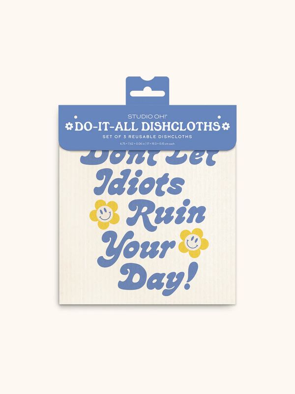 Don&#39;t Let it Ruin Your Day Do-It-All Dishcloths 3-Pack
