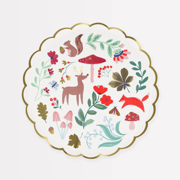 Winter Woodland Side Plate Set of 8