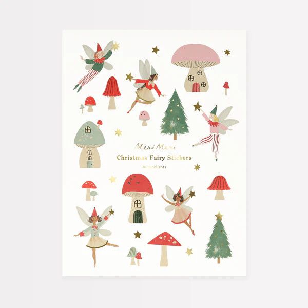 Christmas Fairy Stickers 10 Sheets