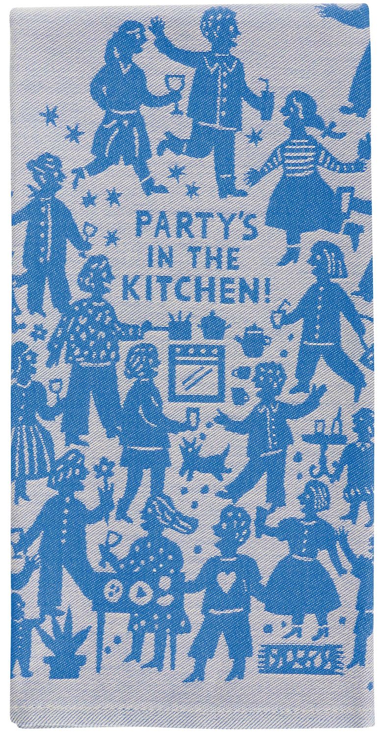 Dishtowel Woven Party In The Kitchen
