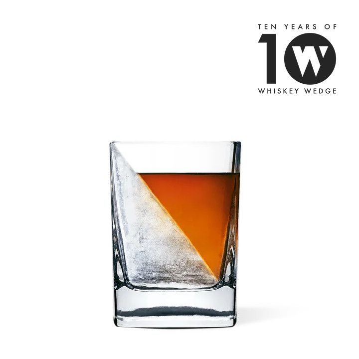 Whisky Wedge Glass and Ice Mold