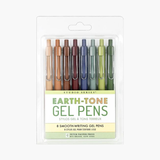 Earth Tone Gel Pens Set of 8