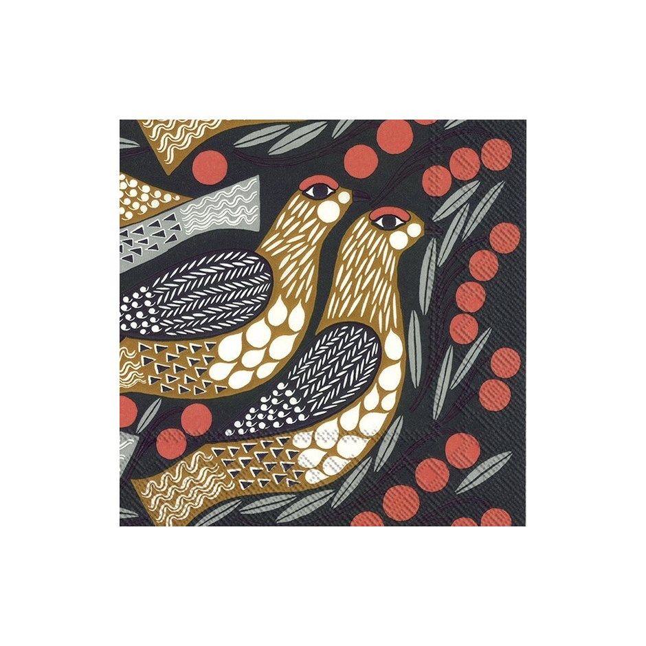 Paper Lunch Napkin Kiiruna Dark Green