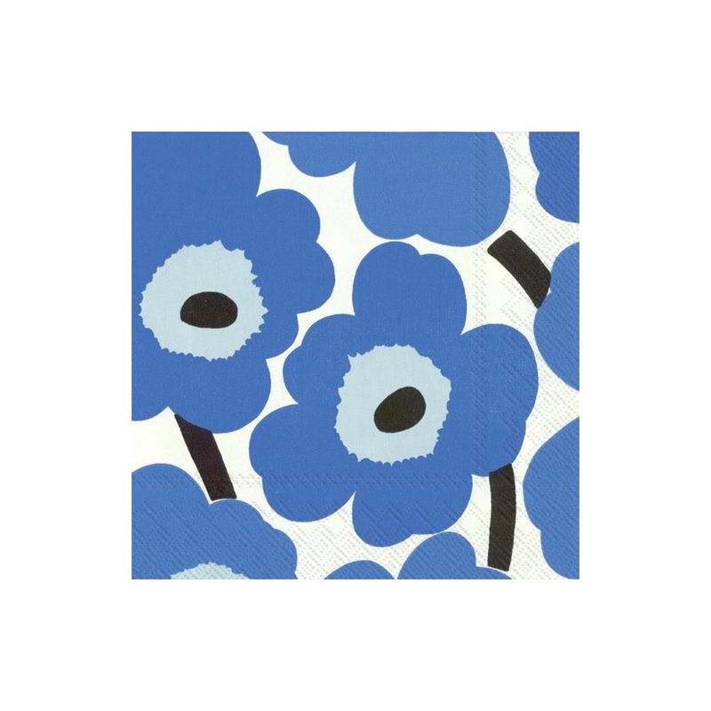 Paper Lunch Napkin Unikko Blue