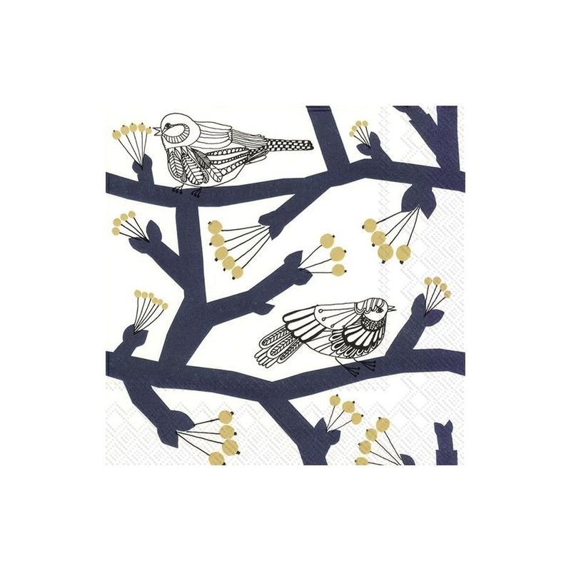 Paper Cocktail Napkin Pakkanen Dark Blue