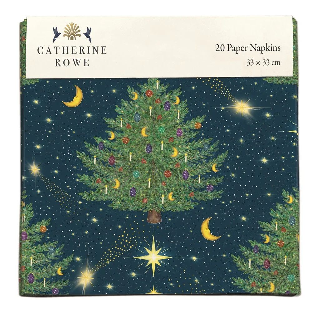 Paper Napkins Set of 20 Celestial Trees