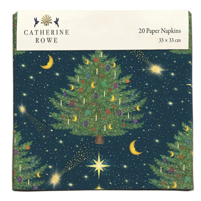 Paper Napkins Set of 20 Celestial Trees