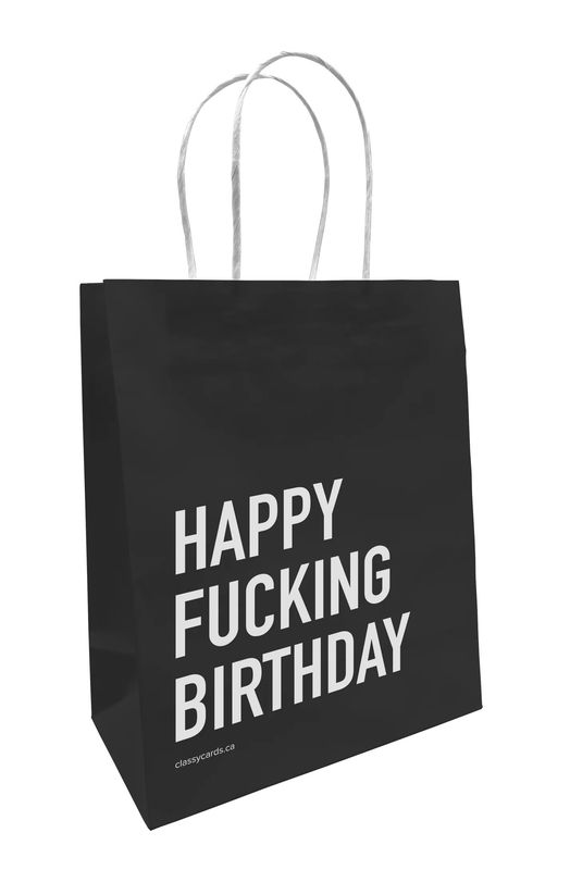 Happy Fucking Birthday Paper Gift Bag