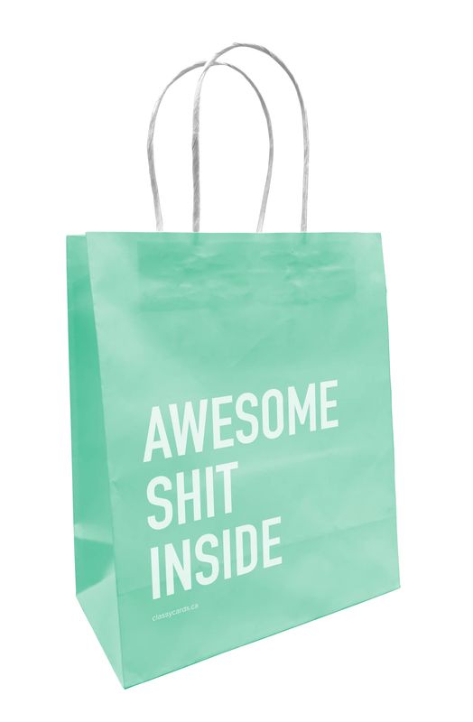 Awesome Shit Inside Paper Gift Bag