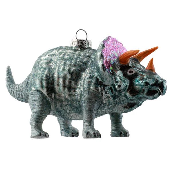 Triceratop Dinosaur Mercury Glass