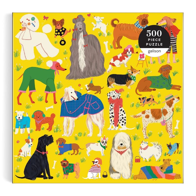 500 Piece Puzzle Fashionable Dogs
