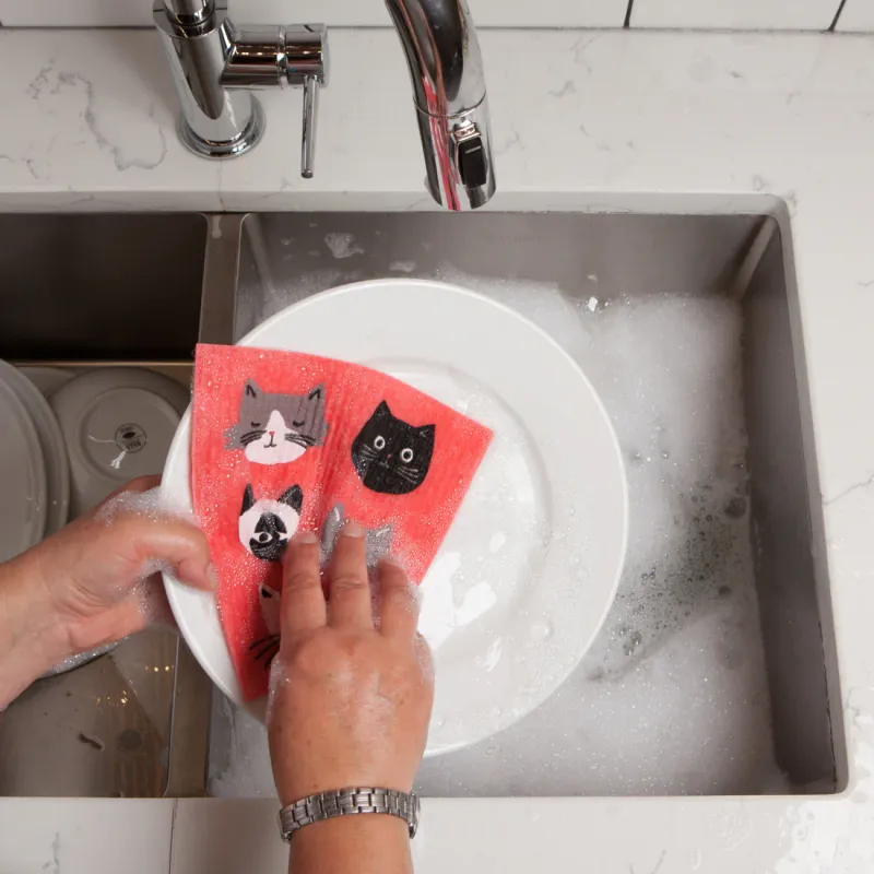 Swedish Dishcloth Cats Meow
