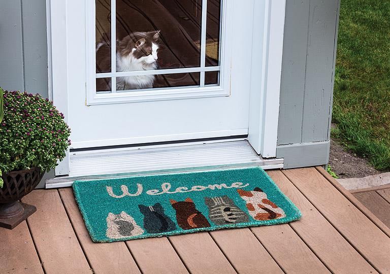 Doormat Cat Welcome 18"x 30"