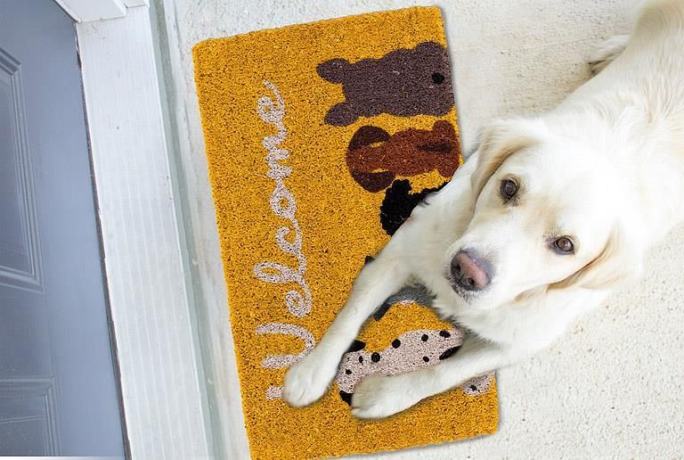 Doormat Dog Welcome 18"x 30"