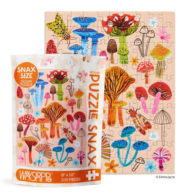 100 Piece Puzzle Mushroom Patch