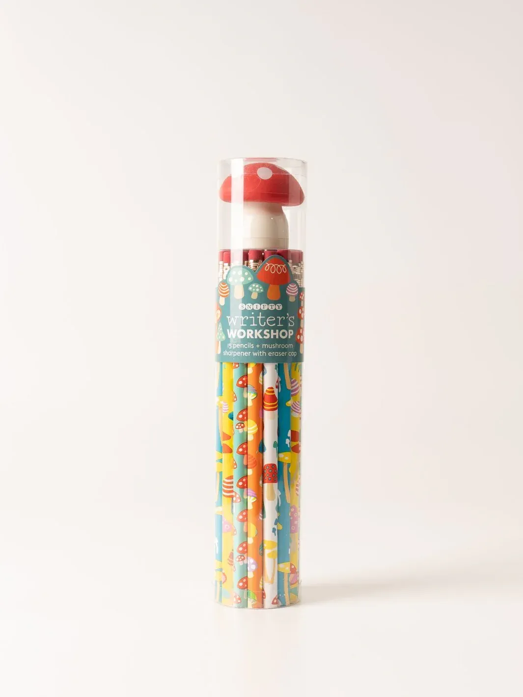 Writers&#39; Workshop 15 Pencils &amp; Mushroom Eraser/Sharpener