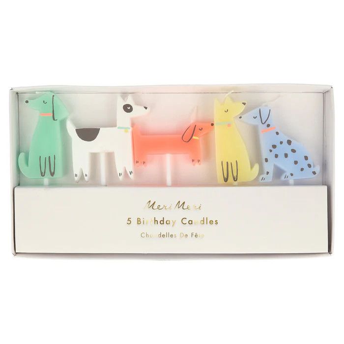 Candles Dog Set of 5