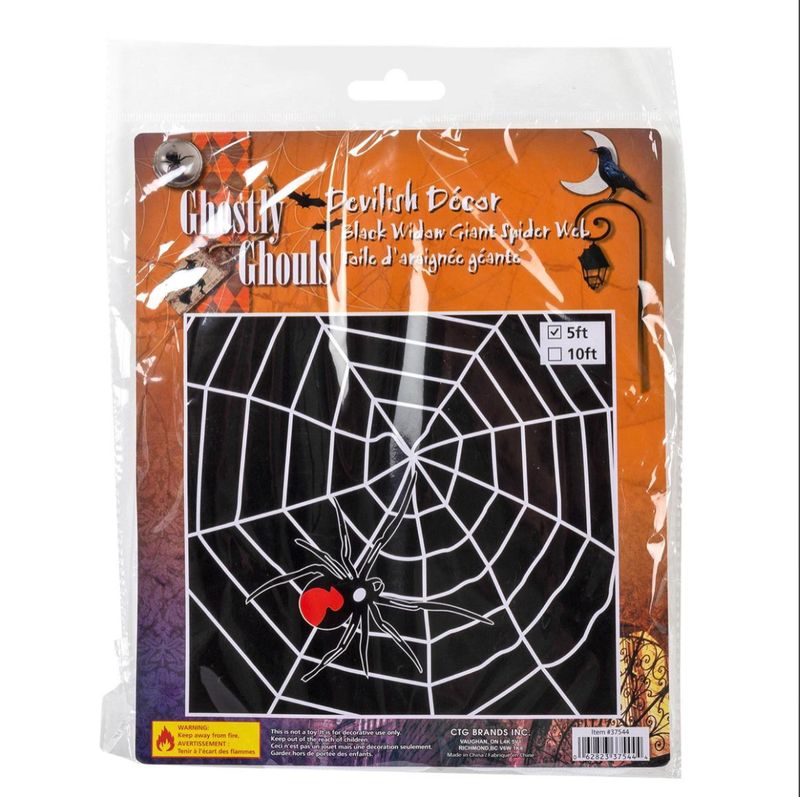 Ghosty Ghouls Giant Spider Web 5 ft