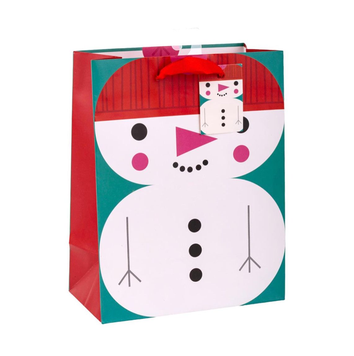 Gift Bag Medium Snowman