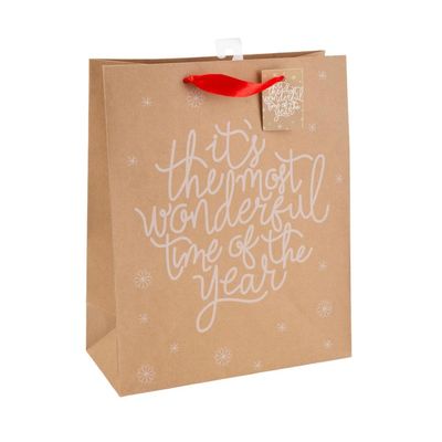 Large Kraft Gift Bag Wonderful