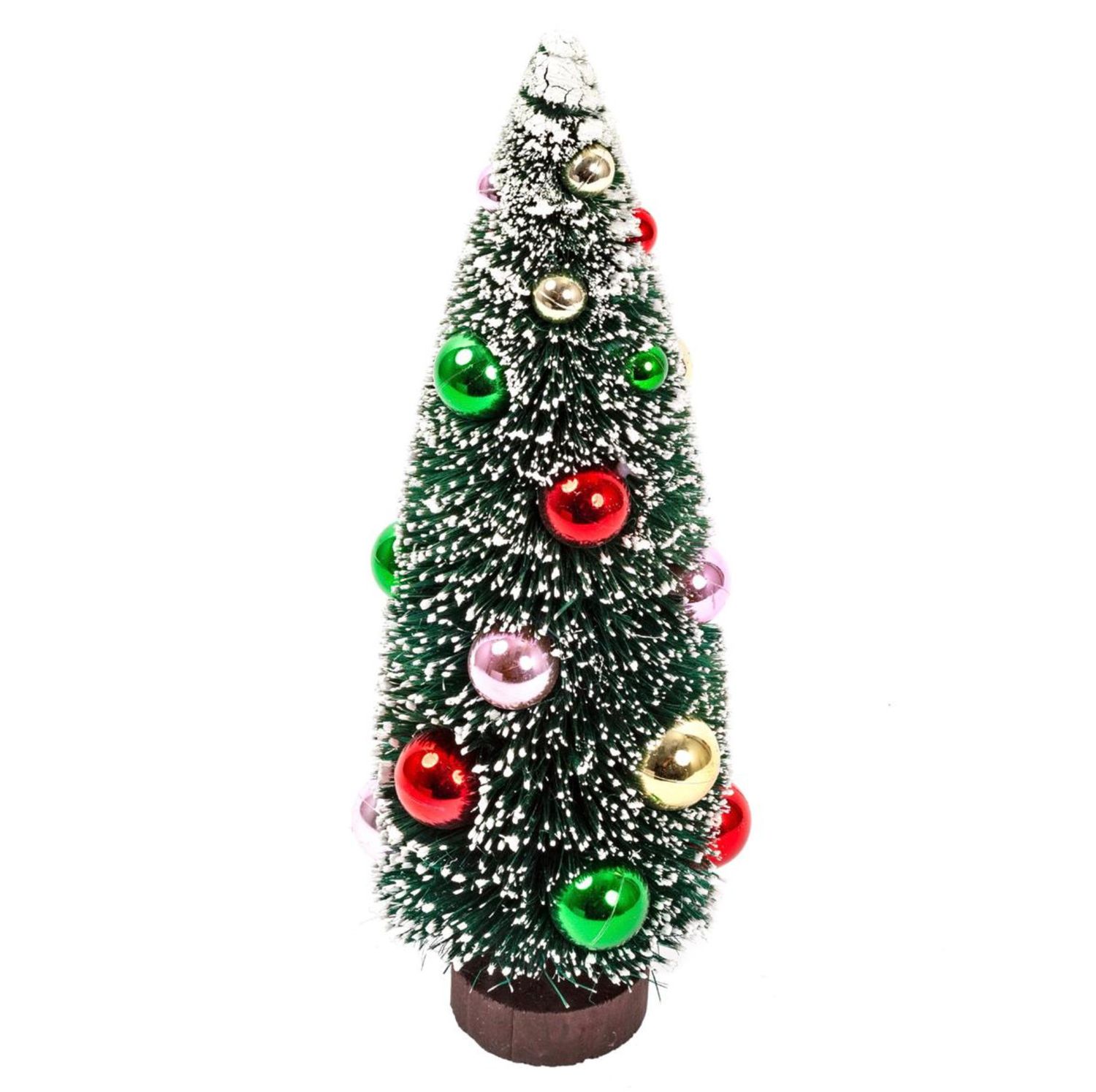 Brush Bottle Tree with Ball Ornaments Large
