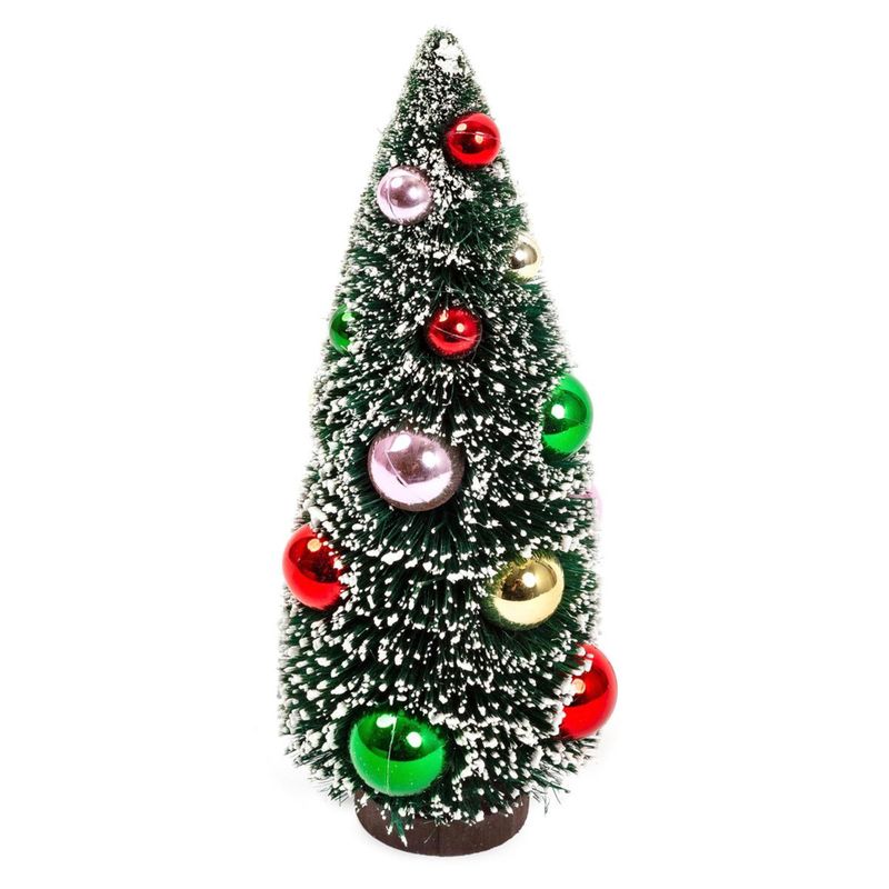 Brush Bottle Tree with Ornaments Small