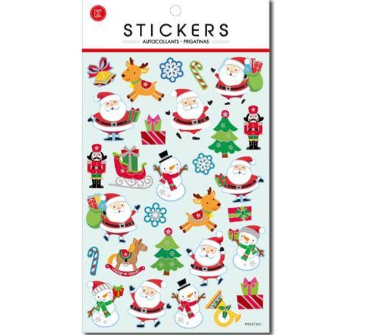 Fun Stickers Santa + Reindeer Stickers