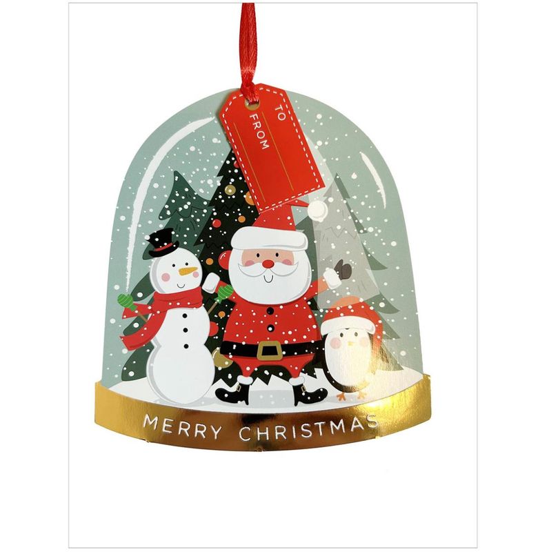 Gift Tags Oversized Snowglobe 6 piece