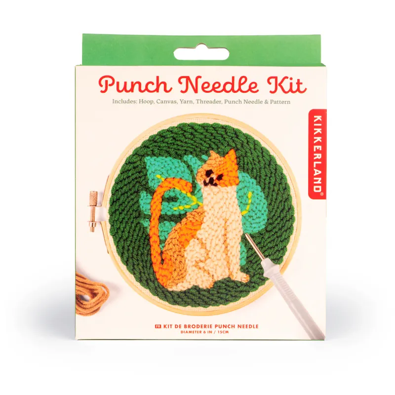 Punch Needle Kit Cat