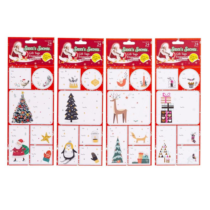 Peel &amp; Stick Gift Tags Modern