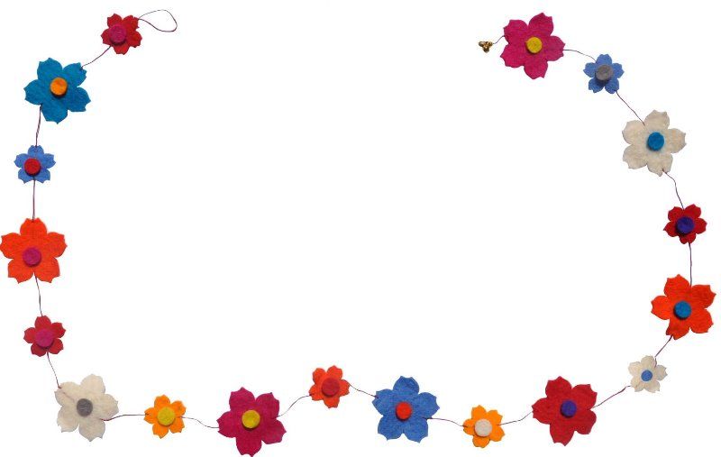 Felt Garland Sakura Multi 60&quot;