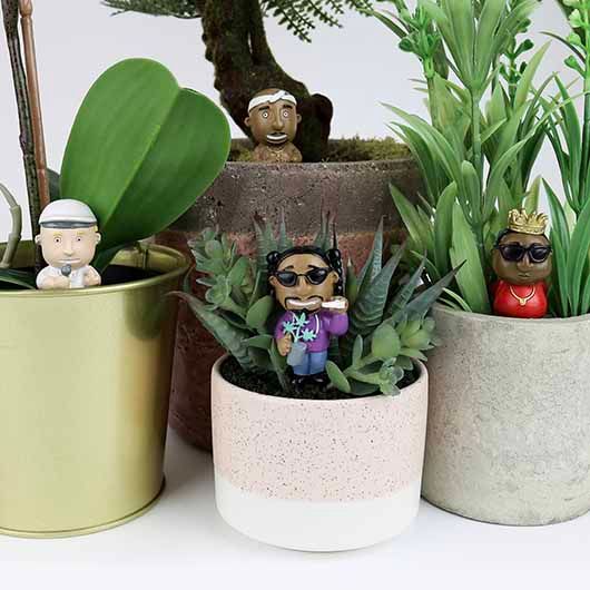 Rap Legends Plant Pot Markers