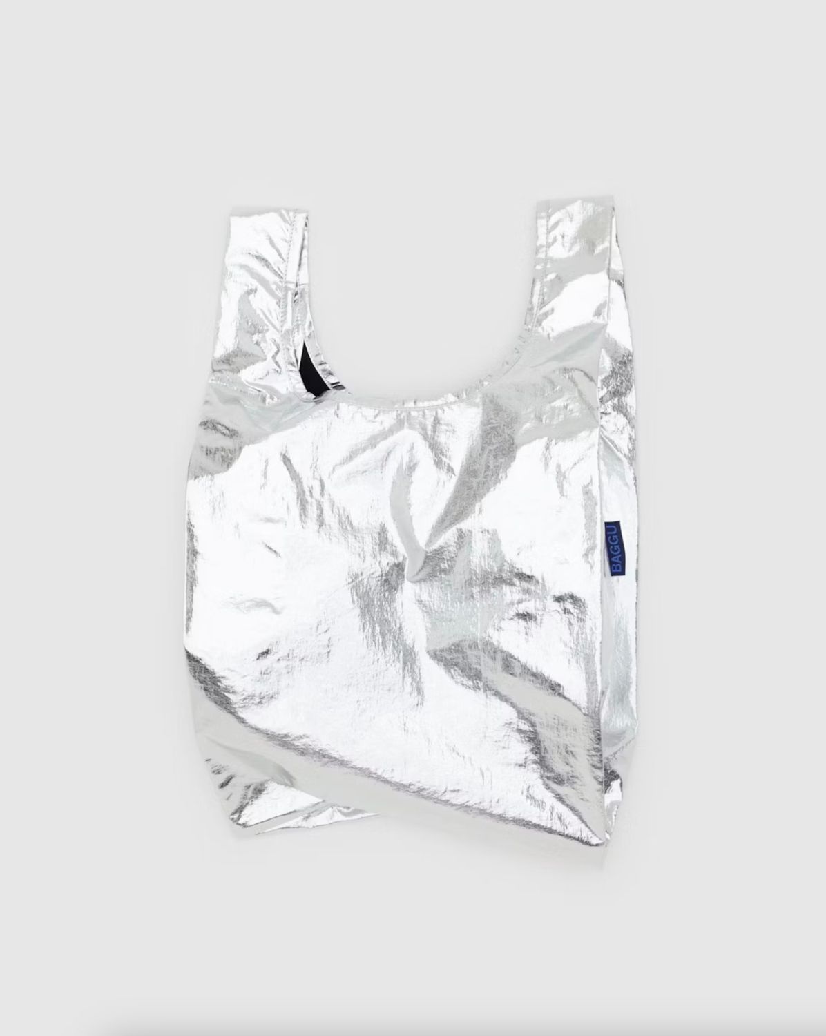 Baby Baggu Metallic Silver
