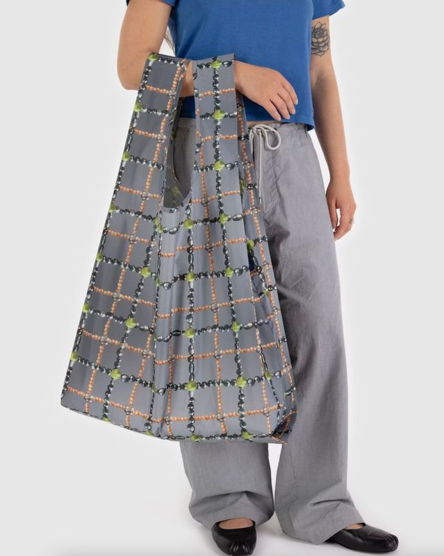 Big Baggu Beaded Plaid