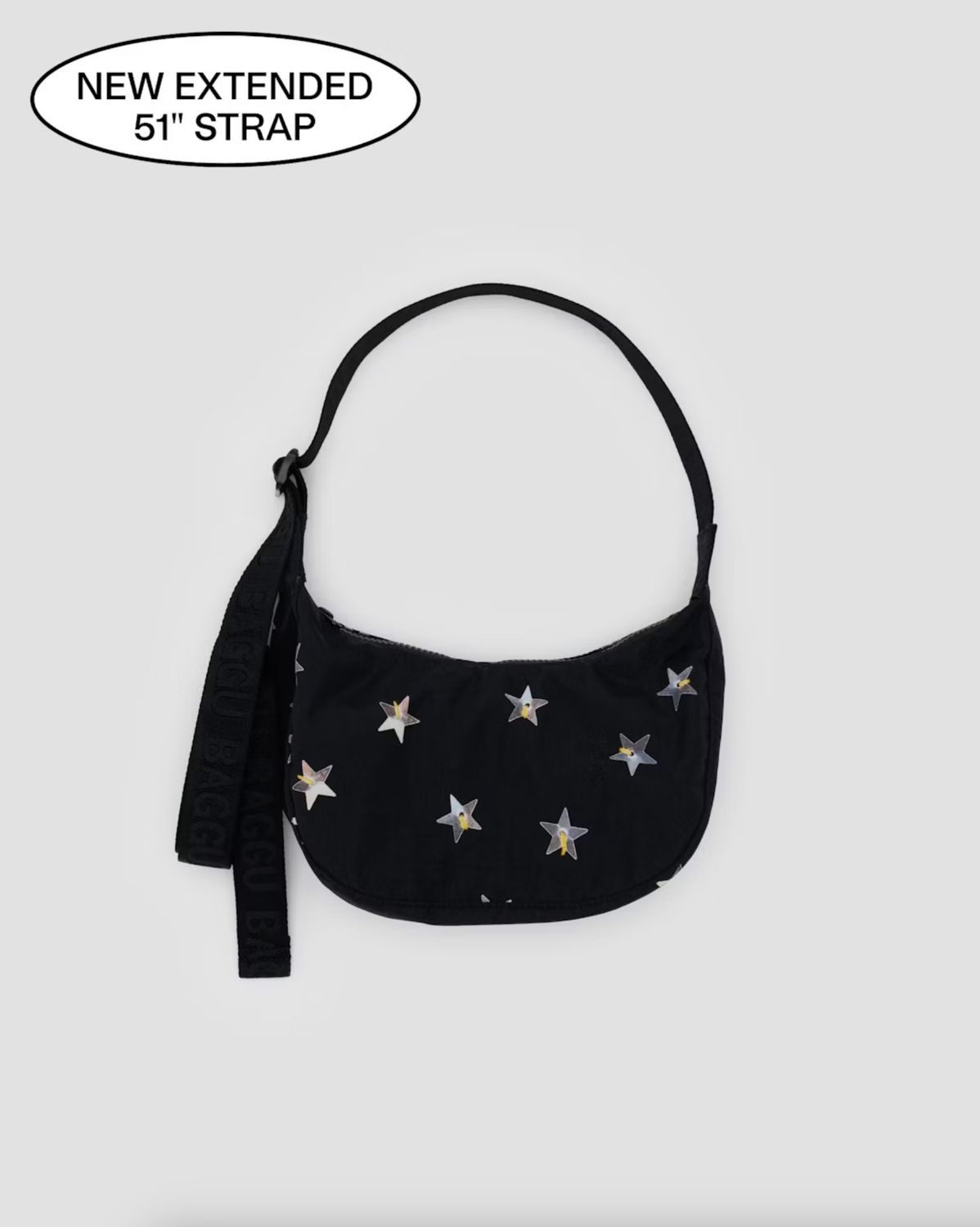 Small Nylon Crescent Bag Stars