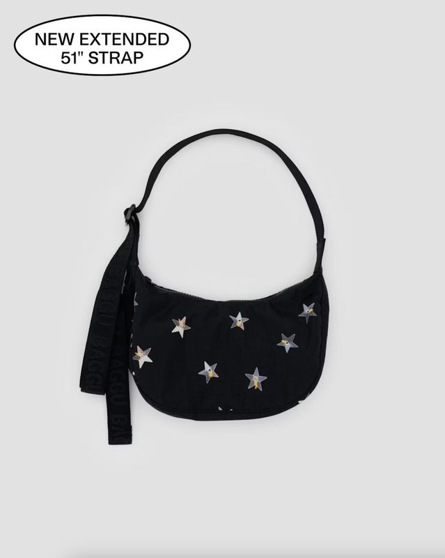 Small Nylon Crescent Bag Stars