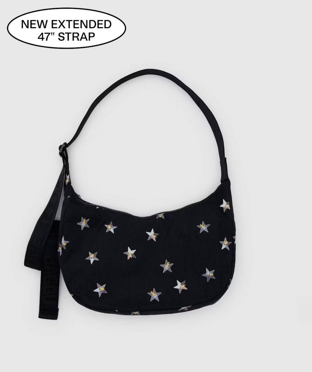 Medium Nylon Crescent Bag Star