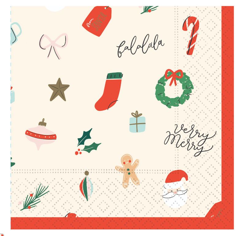Beverage Napkins Merry &amp; Sweet
