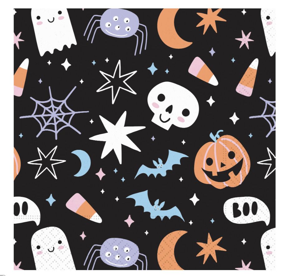 Luncheon Napkins Not Too Scary
