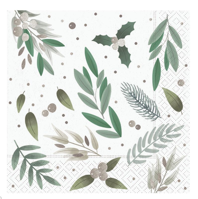 Luncheon Napkins Silver Sophisticate