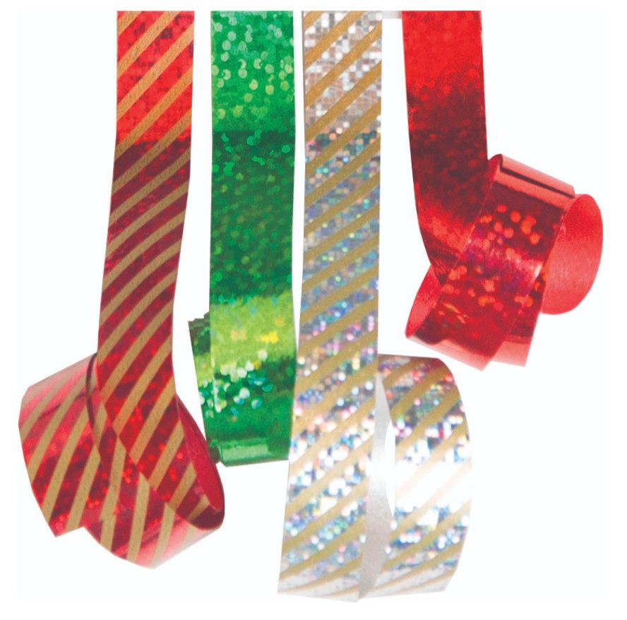 Ribbon Holiday Holographic Mix Curling