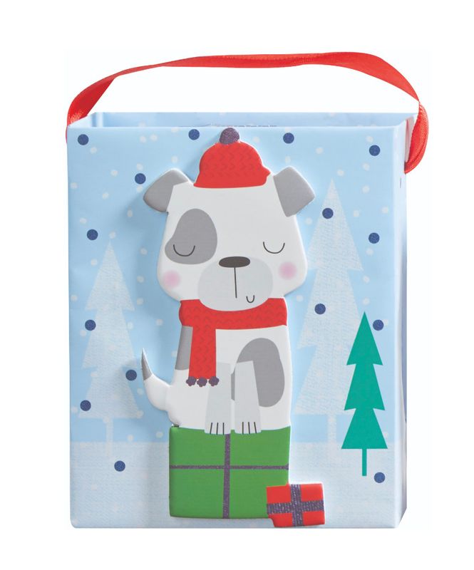 Mini Tote Bag Puppy Presents