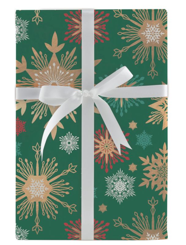 Roll Wrap Holiday Snowflakes