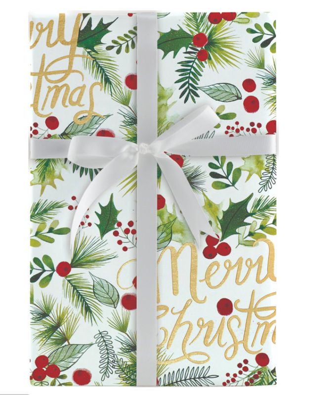 Roll Wrap Merry Christmas Sprig