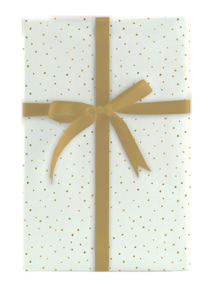 Roll Wrap Random Gold Flecks Ivory