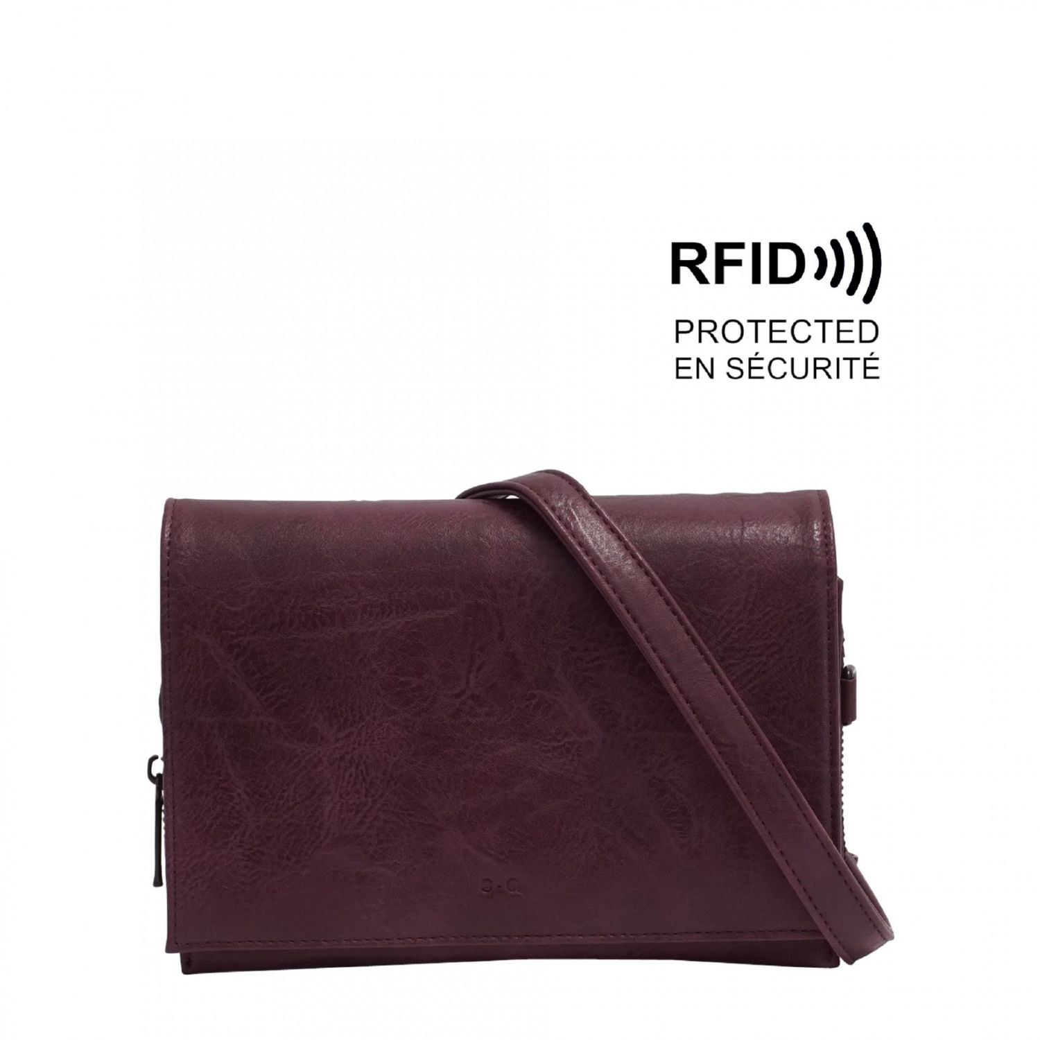 Nita Crossbody Wallet Eggplant