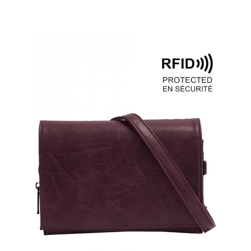 Nita Crossbody Wallet Eggplant