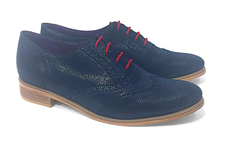 Veneto Ankle Wingtip Navy Sparkle