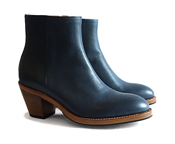 Goodyear Welted Zip Boot Blue